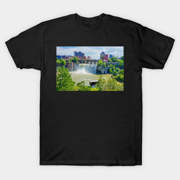 Rochester NY Genesee River High Falls T-Shirt by WayneOxfordPh